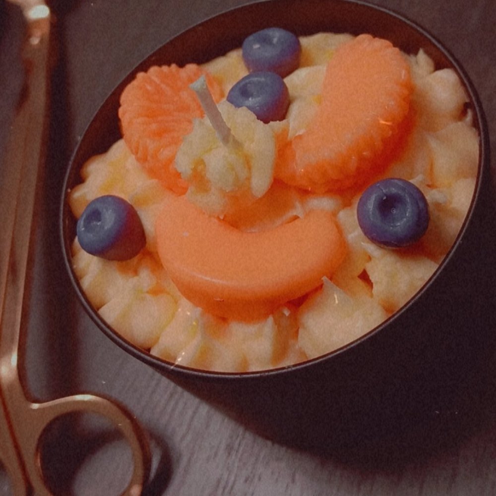 Peach Yogurt Scented Decorative Candle [8oz]